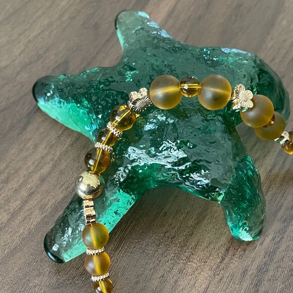 Beaded Topaz Keychain Key Finder Zipper Pull Bag Jewelry Charm - Picture 4 of 6